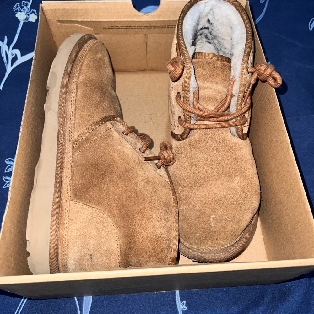 UGG Tan Chukka Boots with Suede Finish